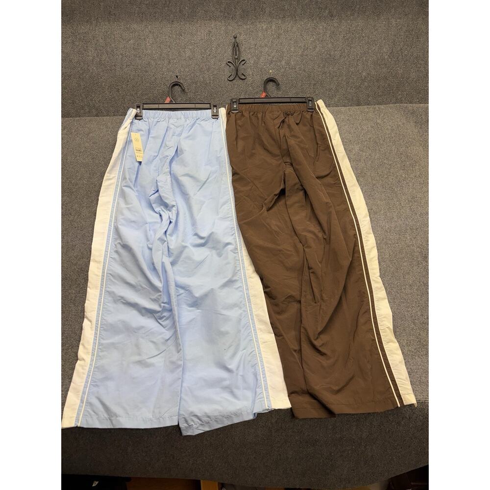 NWT No Boundaries Stripe Track Pant Women Sz M Brown/Blue MSRP $29.96 Lot Of 2 - Picture 6 of 7